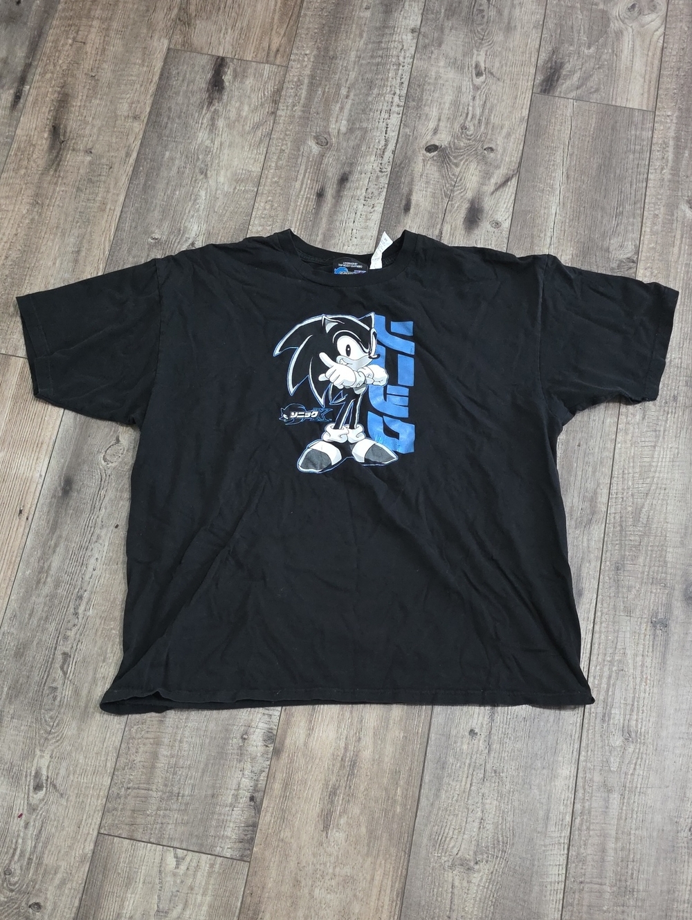 Sonic the hedgehog vintage Black T-shirt Sega